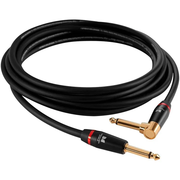Monster Cable Bass 1/4 inch Angled to Straight Instrument 12 Foot
