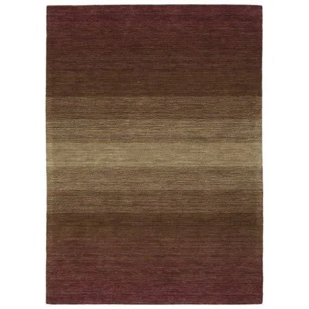 17 Stories Fortune Hand Tufted Wool Wine Area Rug - Red
