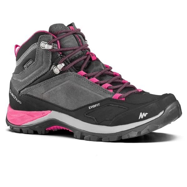 Quechua Women's Mh500, Waterproof Mid Hiking Boots in Granite, Size 9.5