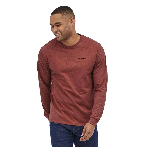 Patagonia Men's Long Sleeve P-6 Logo Responsibili-Tee