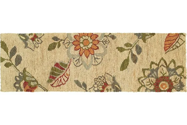 Tommy Bahama Valencia 57709 2&6x22 x 8&0x22 Runner Beige, Multi Area Rug