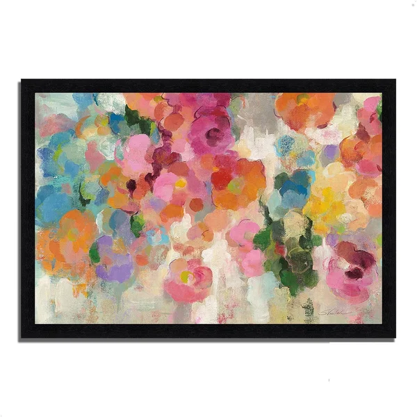 27x22 x 39x22 Colorful Garden I by Silvia Vassileva Framed Painting Print