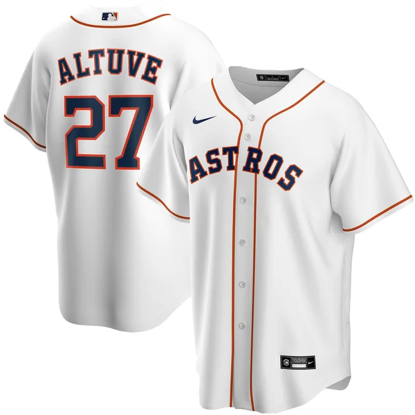 Nike Jose Altuve Houston Astros White Home 2020 Replica Player Jersey Size: 4XL