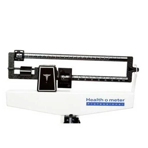 HealthOMeter 402KLWH Physician Beam Scale with Height Rod & Wheels