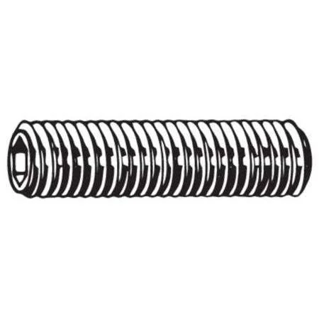 Fabory U07860.025.0150 Set Screw, a ST, 20, Flat, 1-1/2in, PK100