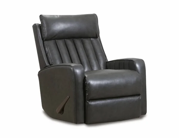 Lane Furniture Sidekick Charcoal Swivel Rocker Recliner