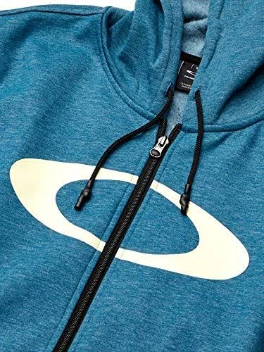 Oakley Men's Ellipse FZ Hoodie, Blue Coral Heather, M