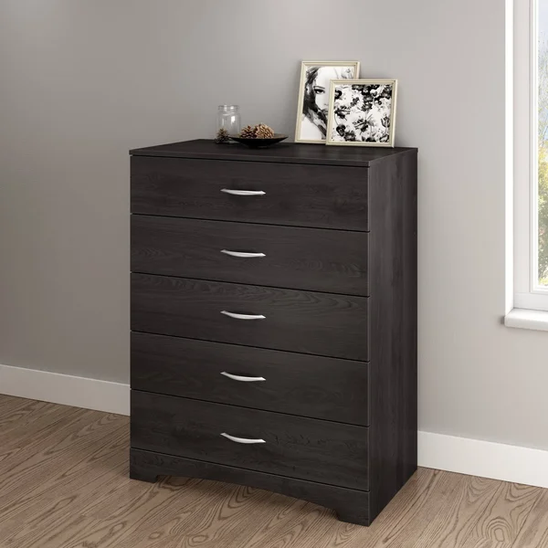 South Shore 3137035 Canyon 5-Drawer Chest, Grey Oak