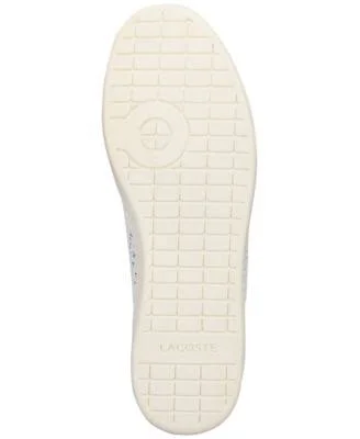 Lacoste Men's Carnaby Evo Sneaker, White/Dark Blue