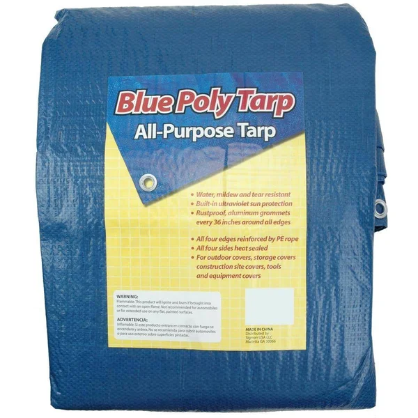 Sigman 30 ft. x 60 ft. Blue Tarp