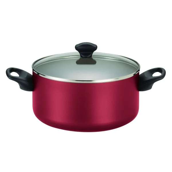Farberware Dishwasher Safe Nonstick 15-Piece Cookware Set, Red