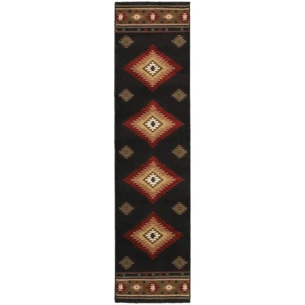 Copper Grove Allegheny Southwestern Area Rug - 7&8x22 x 10&10x22