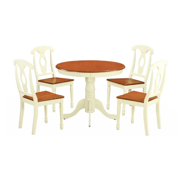 East West Furniture 5-Piece Kitchen Dinette Set for 4-Kitchen Table and 4 Kitchen Dining Chairs