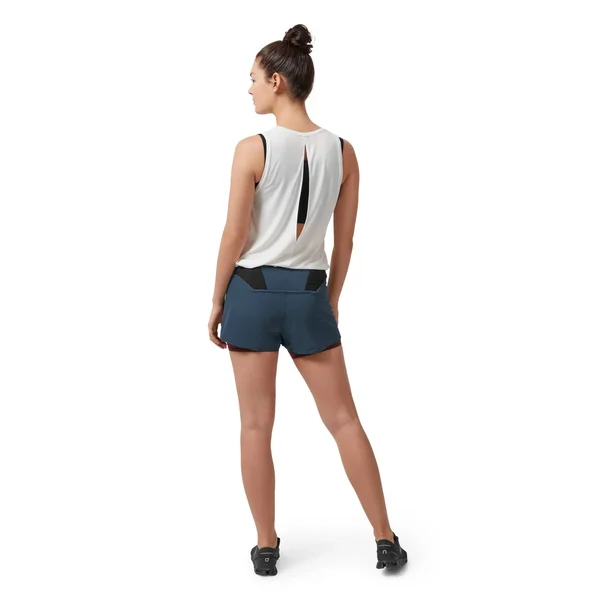 on Running Women's Running Shorts - Navy/Mulberry, Medium