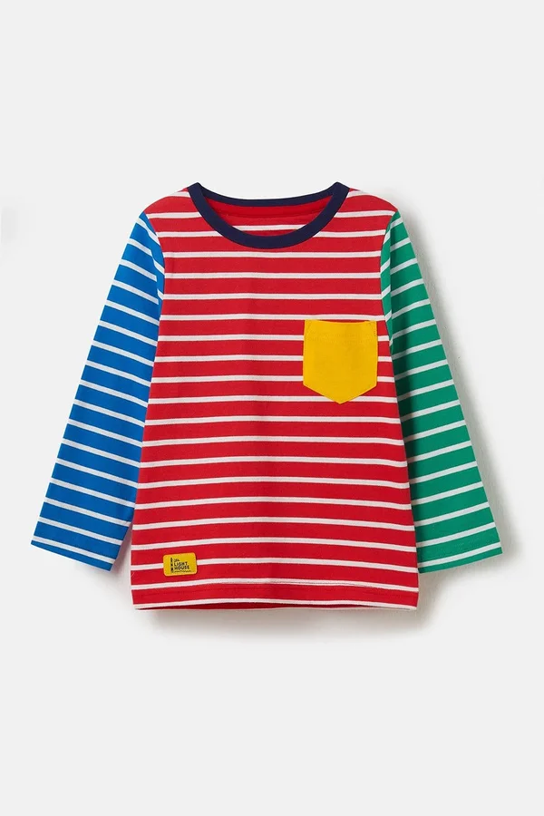 Lighthouse Boy's Oliver Top - Multi Stripe 2-3Y