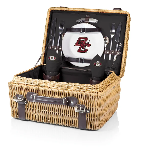 Boston College Eagles Black Champion Picnic Basket - 16 x 12 x 8