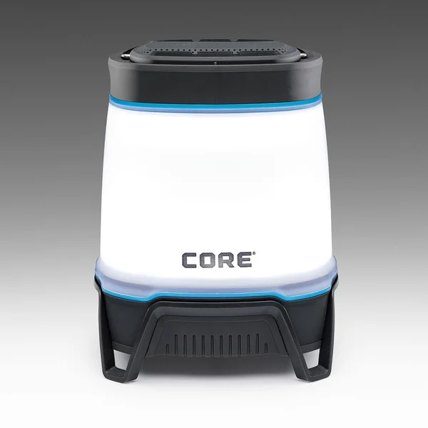 Core 1250 Lumen Rechargeable Bluetooth Speaker & Lantern with USB Outlet Gray