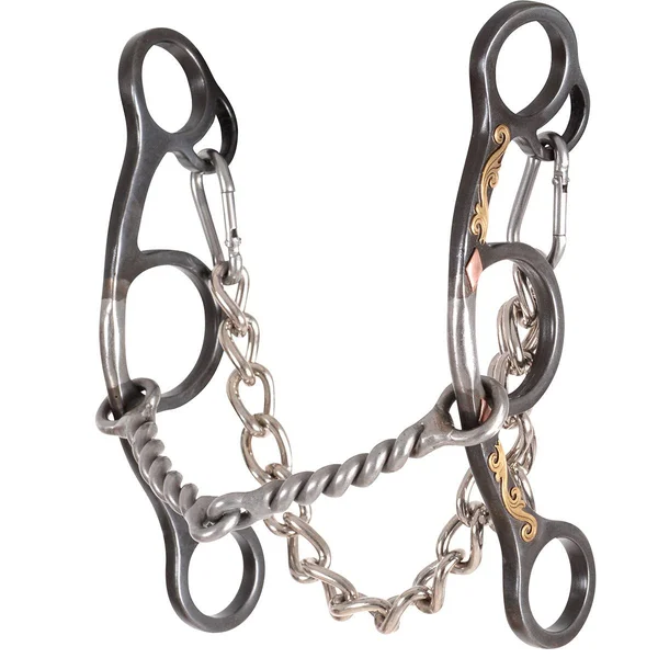Classic Equine Diamond Short Shank Twisted Wire Bit