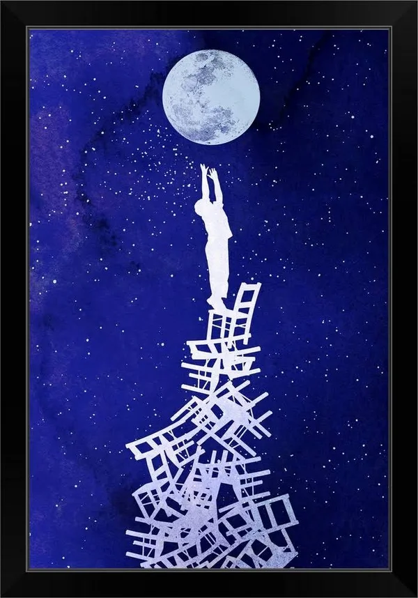 Out of Reach - Black Framed Wall Art, 20x30, Great Big Canvas