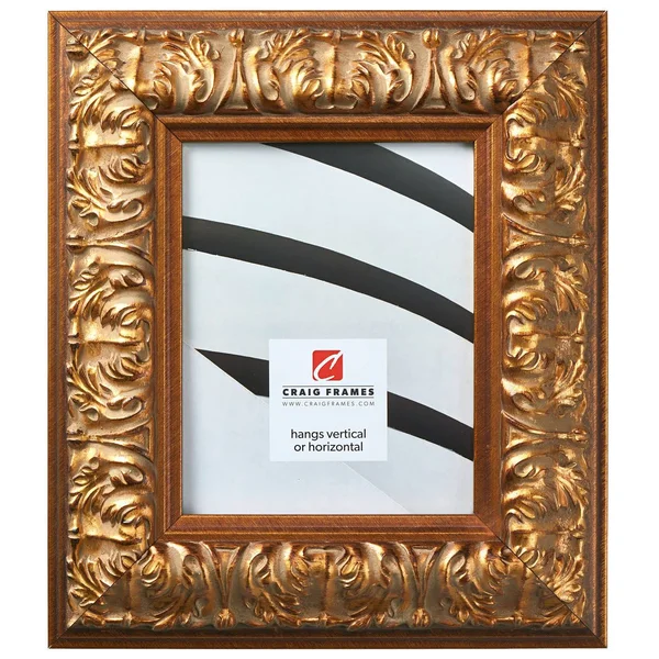 Craig Frames Barroco, Antique Gold Baroque Picture Frame, 14 x 20 inch