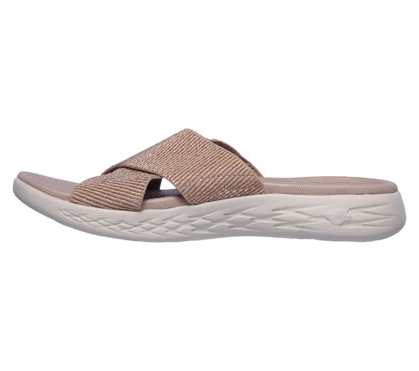 Skechers Women's on The Go 600 Glistening Slide - Rose Gold