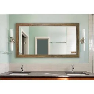 Landover Rustic Distressed Bathroom/Vanity Mirror Size: 63.5x22 H x 30.5x22 W, Finish: Brown