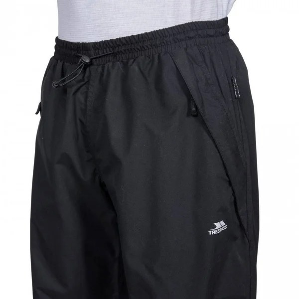 (L, Black) Trespass Mens Toliland Waterproof & Windproof Trousers