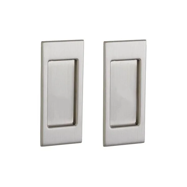 Baldwin PD006056PASS Santa Monica Pocket Door for Passage Functions Satin Nickel with Lifetime Finish
