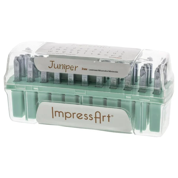 ImpressArt Lowercase Stamp Set, 3mm, Juniper