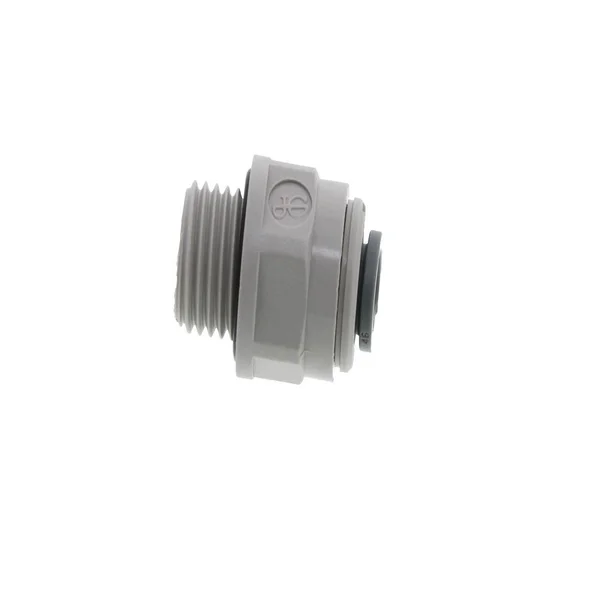 John Guest PI010812S-10PK Adapter, 1/4 in Tube Od, pk10