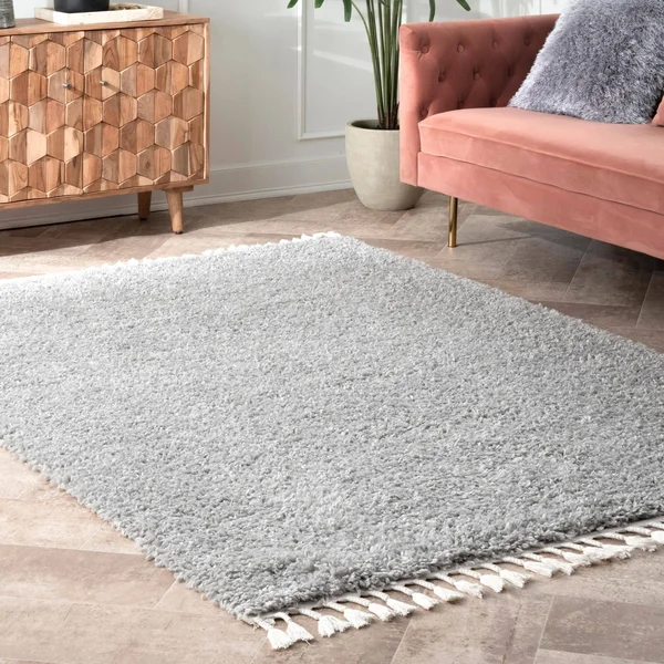 nuLOOM Neva Plush Shag Area Rug - 10& x 14&, Pink