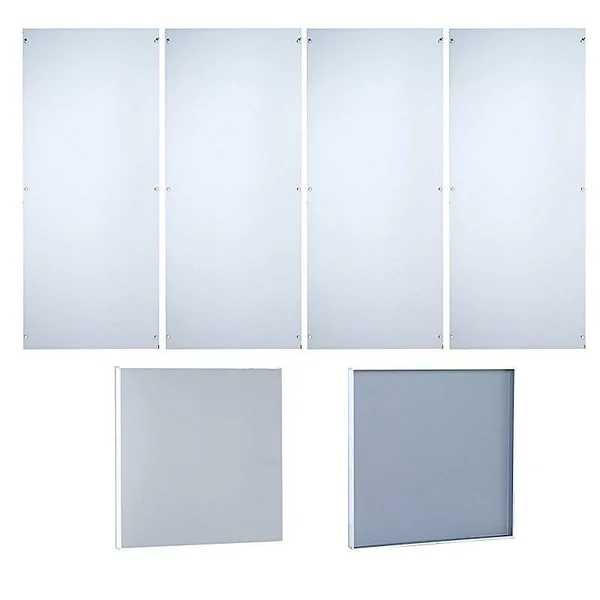 24 in Tall Silver Mirror Display Box Centerpiece Pedestal Riser Column