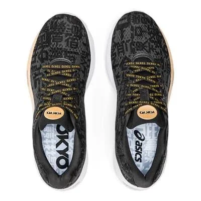 Asics GEL-Cumulus 22 Running Shoes Black Grey Yellow Women - 44