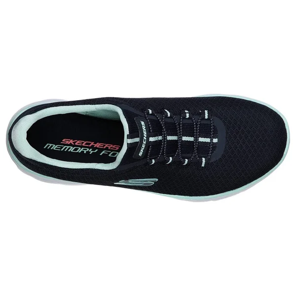 Skechers Sport Women's Summits Sneaker - Black/Turquoise