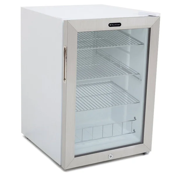 Whynter BR-091WS 90-Can Beverage Refrigerator with Lock - White