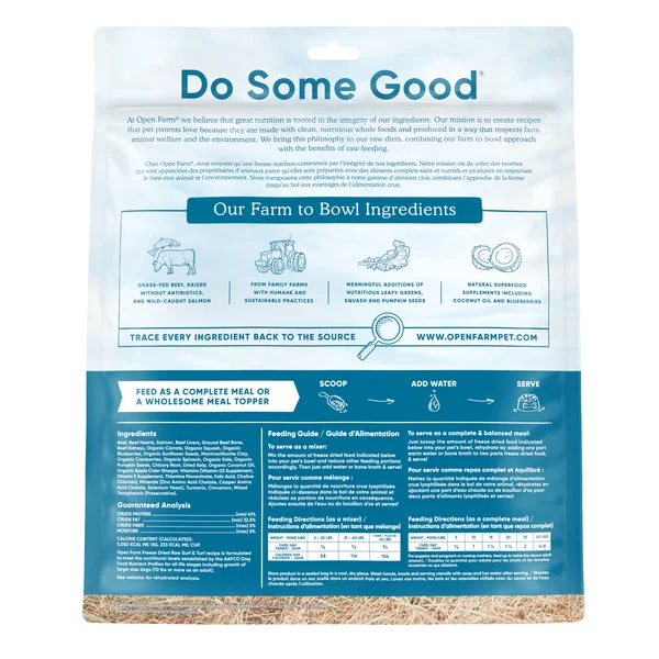 Open Farm Surf & Turf Freeze-Dried Raw Dog Food - 22oz