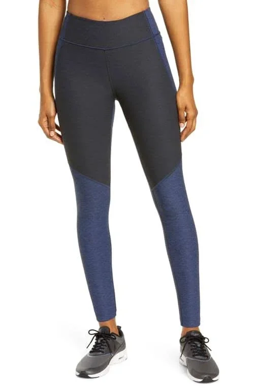 Outdoor Voices Pants & Jumpsuits, Nwt Outdoor Voices 34 Two-Tone Leggings, Color: Black/Blue, Size: S, Poshfactore&s Clo