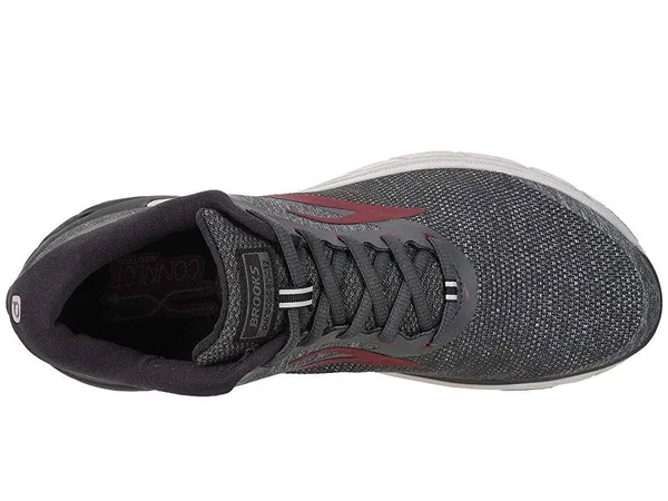 Brooks PureCadence 7 Shoe Men's Running - Ebony-Dark RED-Black, 11