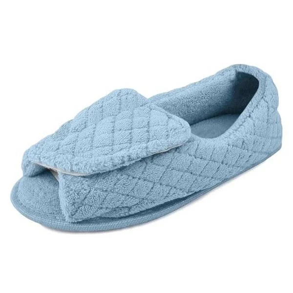 Muk Luks Women's Micro Chenille Adjustable Slippers - Lavender - Size:S