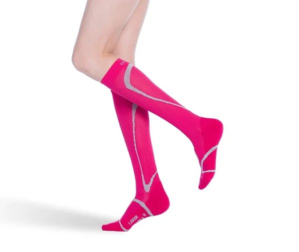 Sigvaris Performance Knee High Compression Socks - Pink, MS