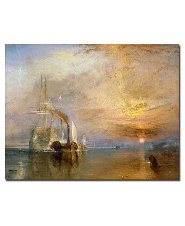 Trademark Art The Fighting Temeraire - 1839x22 Canvas Art by Joseph Turner