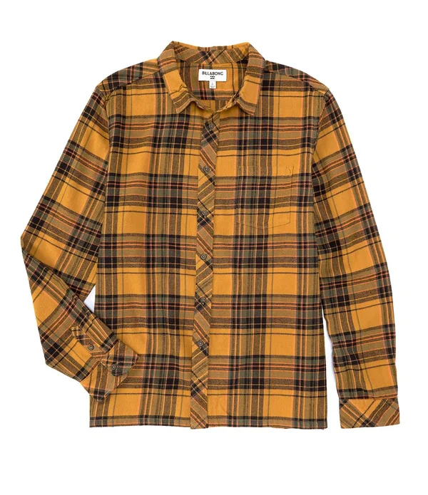 Billabong Coastline Flannel Shirt - Men's Dark Blue, L