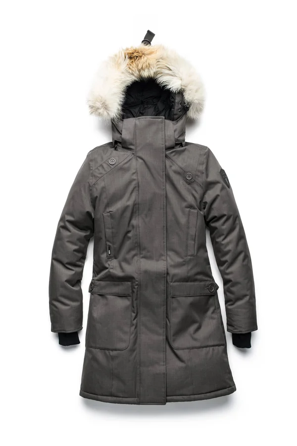 Merideth Ladies Parka, Chalk, Xxs