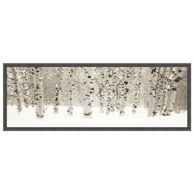 Winter Retreat Framed Canvas - Black Forest Decor