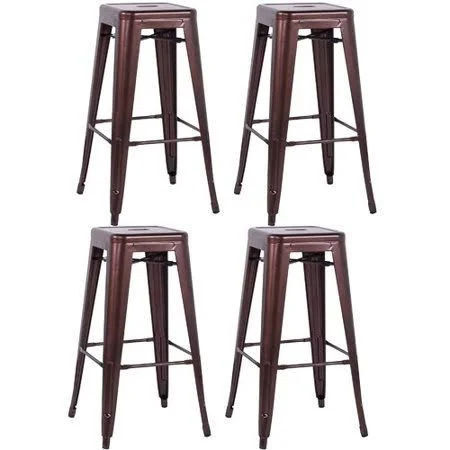 Brayden Studio Toms 29.92x22 Bar Stool (Set of 4) Finish: Copper