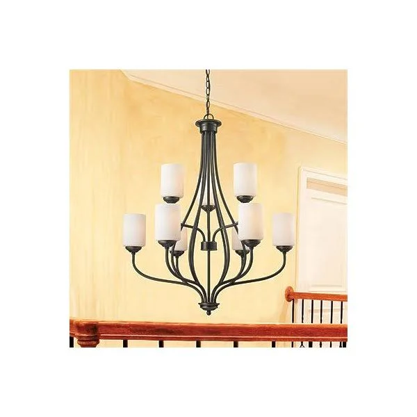 Z-Lite 414-9 Cardinal 9-Light Chandelier - Olde Bronze
