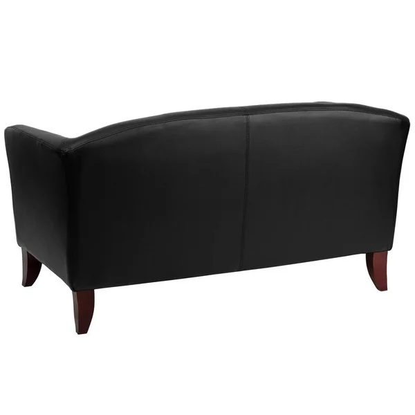 Flash Furniture Hercules Imperial Series Leather Loveseat Black