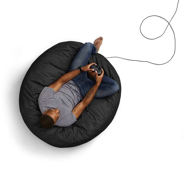 Big Joe Large Fuf, Bean Bag Chair, Black