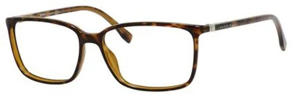 Hugo Boss Eyeglasses 0679 01n4 Gray Horn Black 56 mm