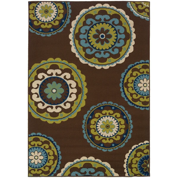 Oriental Weavers Caspian 859D6 Brown Area Rug 3&7x22 x 5&6x22